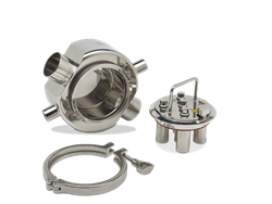 SFHD Hygienic magnetic filter double walled disassembled Magnetic filters - hygienic - double-walled - manual